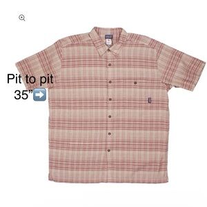 Patagonia Men's Plaid Short Sleeve Button Down Shirt Size XS Multicolor Crepe